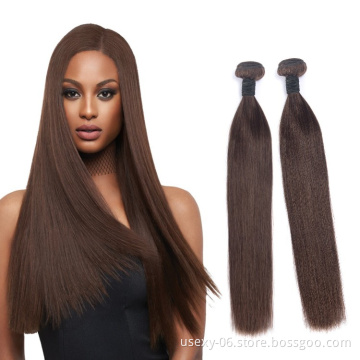 Wholesale Mink Brazilian One Tone Brown Color Virgin Cheap Human Hair Extensions